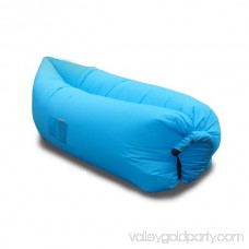 Vetroo Inflatable Hangout BLUE Lounger with Portable Carry Bag - Suitable For Camping, Pool, Beach Couch Sofa, Dream Chair Garden Cushion, Sleeping Portable Air Bed